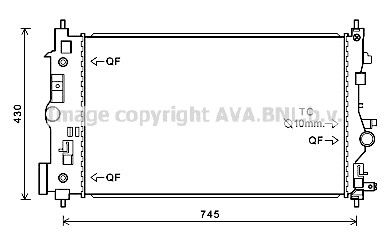 AVA QUALITY COOLING Radiaator,mootorijahutus OL2546